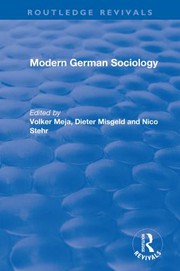 Front cover of Modern German Sociology by Volker Meja