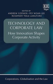 Front cover of Technology and Corporate Law by Andrew Godwin
