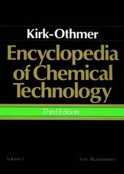 Cover of Encyclopedia of chemical technology by Raymond E. Kirk