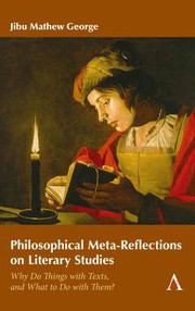 Front cover of Philosophical Meta-Reflections on Literary Studies by Jibu Mathew George