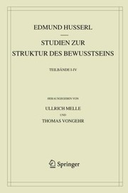 Cover of Studien zur Struktur des Bewusstseins by Edmund Husserl