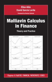 Front cover of Malliavin Calculus in Finance by Elisa Alos