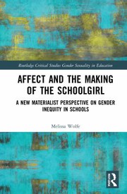 Front cover of Affect and the Making of the Schoolgirl by Melissa Wolfe