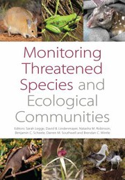 Front cover of Monitoring threatened species and ecological communities by Sarah Legge