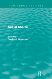 Cover of Social Choice (Routledge Revivals) by Bernhardt Liebermann