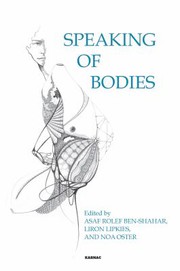 Front cover of Speaking of Bodies by Liron Lipkies