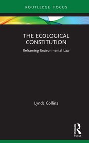 Cover of Ecological Constitution by Lynda Collins