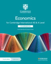 Front cover of Cambridge International AS and a Level Economics Coursebook with Digital Access (2 Years) by Colin Bamford