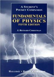 Front cover of A student's pocket companion to accompany Fundamentals of physics, 5th edition, David Halliday, Robert Resnick, Jearl Walker by J. Richard Christman