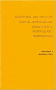 Cover of Numerical solution of partial differential equations in science and engineering by Leon Lapidus