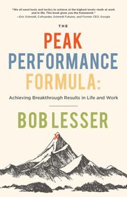 Cover of Peak Performance Formula by Bob Lesser