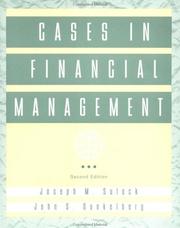 Front cover of Cases in financial management by Joseph Michael Sulock