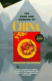 Front cover of The food and cooking of China by Francine Halvorsen