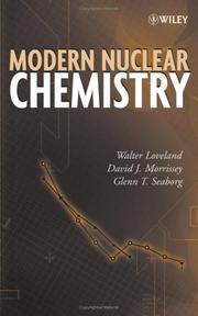 Cover of Modern nuclear chemistry by Unknown