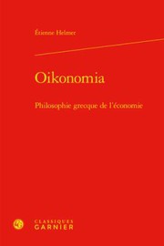 Cover of Oikonomia by Etienne Helmer