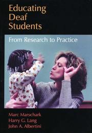 Cover of Educating deaf students by Unknown