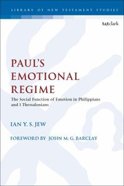 Front cover of Paul's Emotional Regime by Ian Y. S. Jew