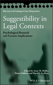 Front cover of Suggestibility in legal contexts by Anne M. Ridley