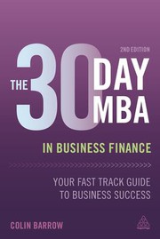 Front cover of 30 Day MBA in Business Finance by Colin Barrow