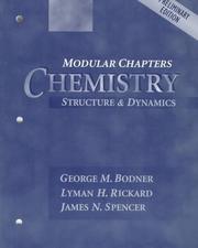 Cover of Chemistry by George M. Bodner