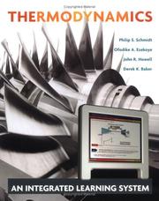 Cover of Thermodynamics by Philip S. Schmidt