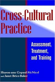 Front cover of Cross-cultural practice by Sharon-Ann Gopaul-McNicol