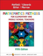 Cover of Mathematics methods for elementary and middle school teachers by Mary M. Hatfield