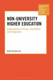 Front cover of Non-University Higher Education by Holly Henderson