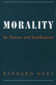Cover of Morality by Bernard Gert