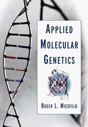 Cover of Applied molecular genetics by Roger L. Miesfeld