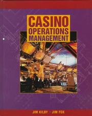 Front cover of Casino operations management by Jim Kilby