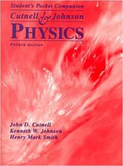 Front cover of Student's pocket companion to accompany Physics by John D. Cutnell
