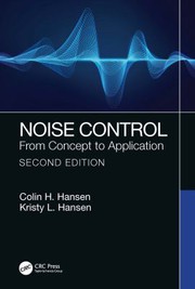 Cover of Noise Control by Colin H. Hansen