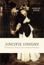 Cover of Uncivil unions by Adrian Daub