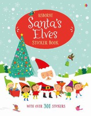Front cover of Santa's Elves Sticker Book by Fiona Watt
