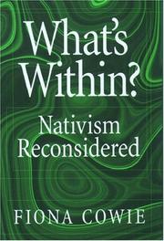 Front cover of What’s within? by Fiona Cowie