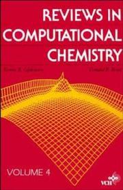 Cover of Reviews in Computational Chemistry by Kenny B. Lipkowitz