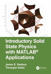 Cover of Introductory Solid State Physics with MATLAB Applications by Javier E. Hasbun