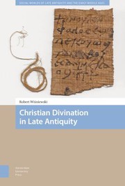 Front cover of Christian Divination in Late Antiquityhb by WISNIEWSKI