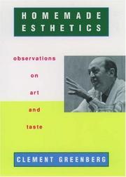 Cover of Homemade Esthetics by Clement Greenberg