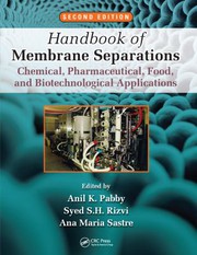 Front cover of Handbook of Membrane Separations by Anil K. Pabby
