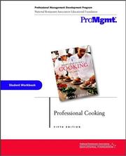Cover of Professional Cooking by Wayne Gisslen