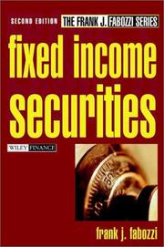 Cover of Fixed Income Securities by Frank J. Fabozzi