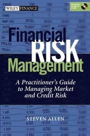 Front cover of Financial Risk Management by Steve L. Allen