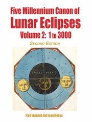 Front cover of Five Millennium Catalog of Solar Eclipses by Fred Espenak