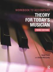 Cover of Theory for Today's Musician Workbook by Ralph Turek