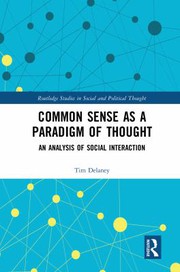 Front cover of Common Sense As a Paradigm of Thought by Tim Delaney