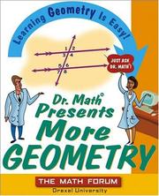 Cover of Dr. Math Presents More Geometry by The Math Forum Drexel University