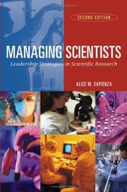 Cover of Managing scientists by Alice M. Sapienza