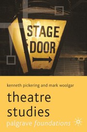 Cover of Theatre studies by Kenneth Pickering